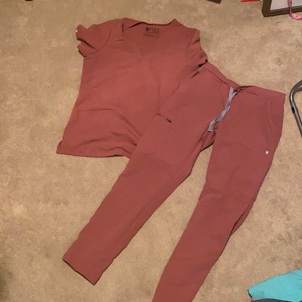 Figs mauve pink scrubs